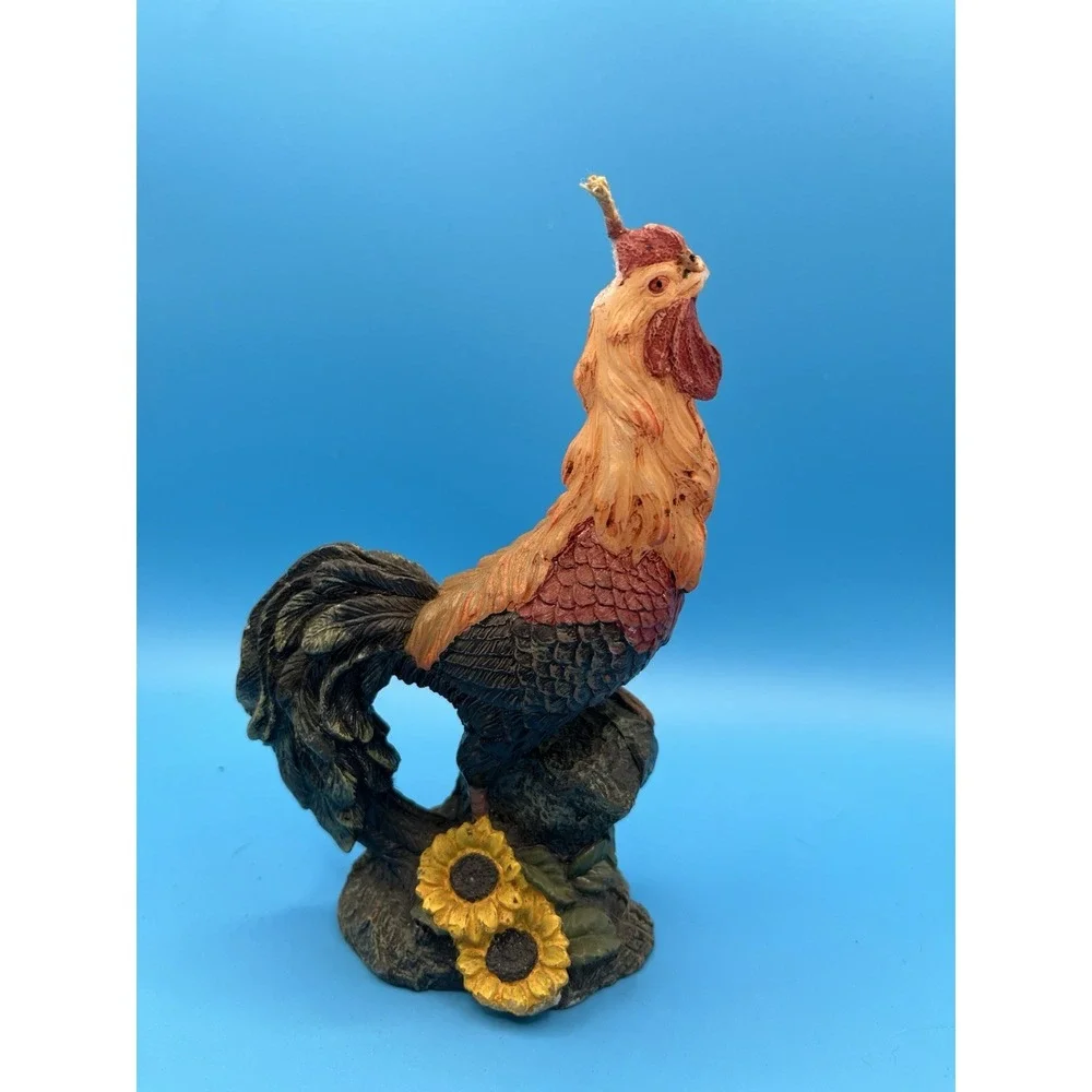 Vintage Never Used Rooster Chicken Wax Candle- Farmhouse/Country Decor
